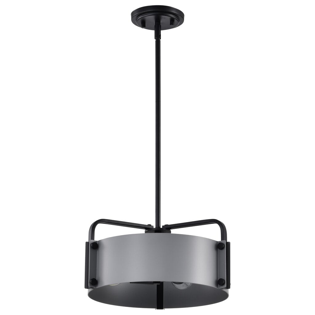 Satco 60-7852 Fixture Altos 3 Light Small Pendant - Gray and Matte