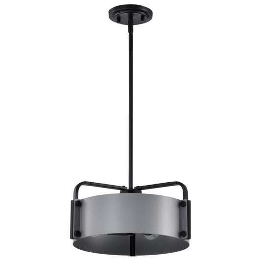 Satco 60-7852 Fixture Altos 3 Light Small Pendant - Gray and Matte