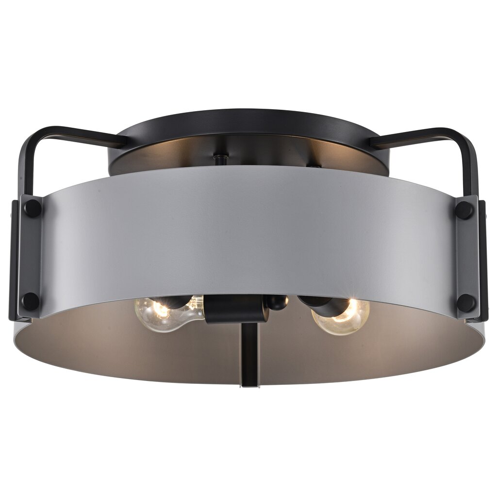 Satco 60-7851 Fixture Altos 4 Light Semi Flush - 18 Inches Gray and