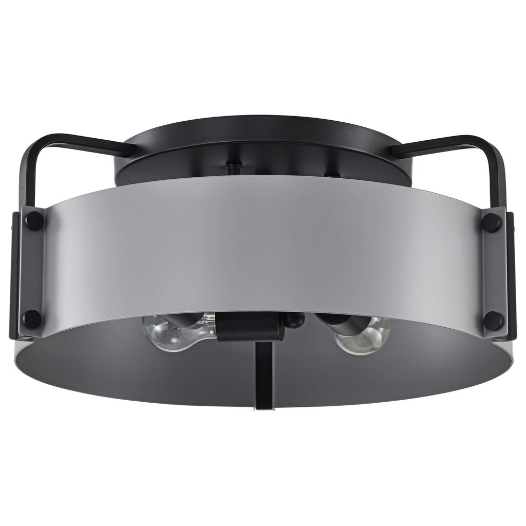 Satco 60-7851 Fixture Altos 4 Light Semi Flush - 18 Inches Gray and