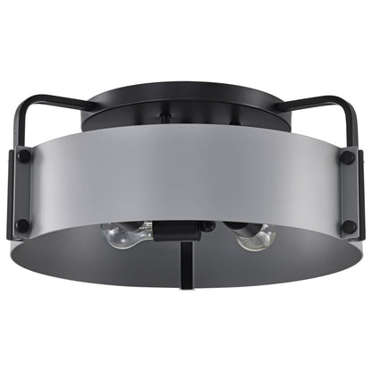 Satco 60-7851 Fixture Altos 4 Light Semi Flush - 18 Inches Gray and