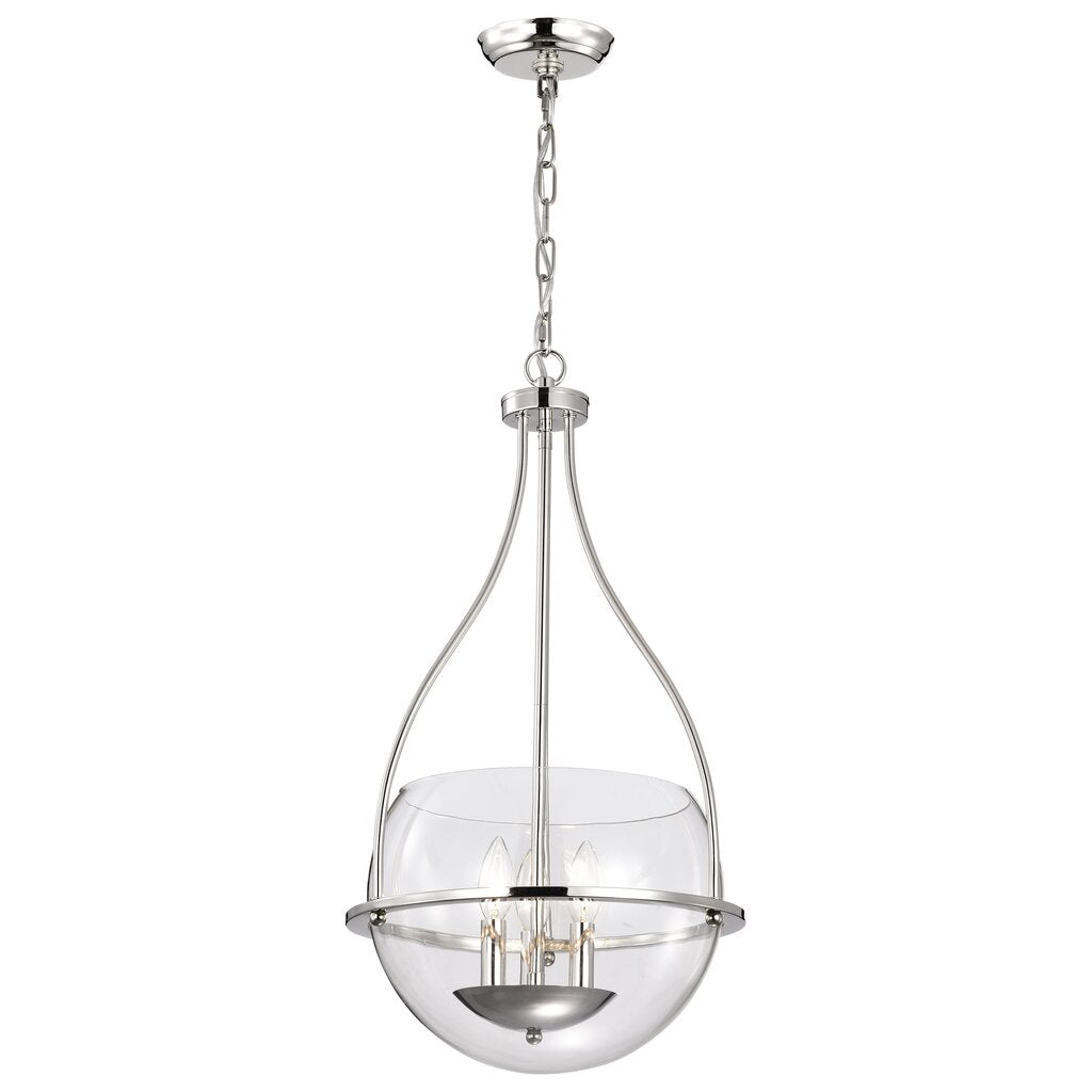 Satco 60-7819 Fixture Amado 3 Light Pendant - 14 Inches Polished