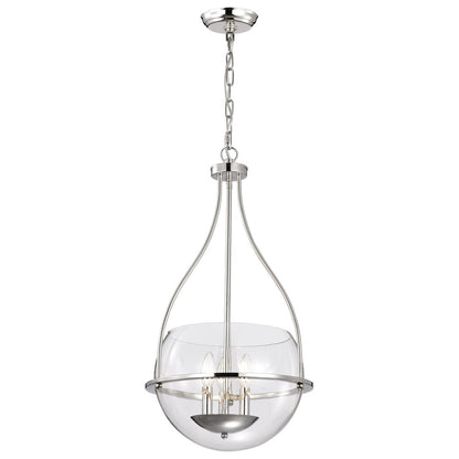 Satco 60-7819 Fixture Amado 3 Light Pendant - 14 Inches Polished