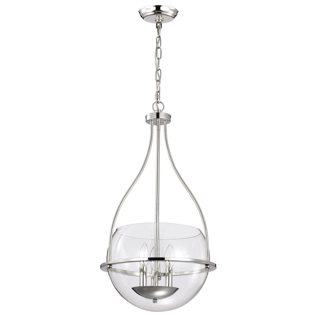 Satco 60-7819 Fixture Amado 3 Light Pendant - 14 Inches Polished