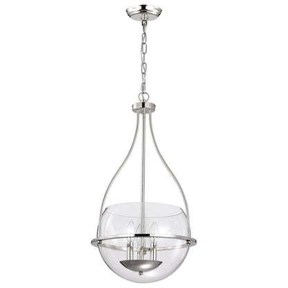 Satco 60-7819 Fixture Amado 3 Light Pendant - 14 Inches Polished