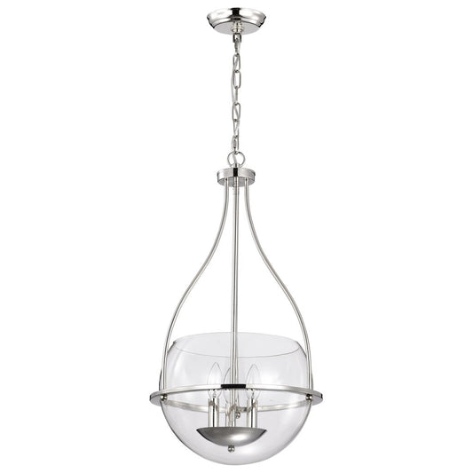 Satco 60-7819 Fixture Amado 3 Light Pendant - 14 Inches Polished