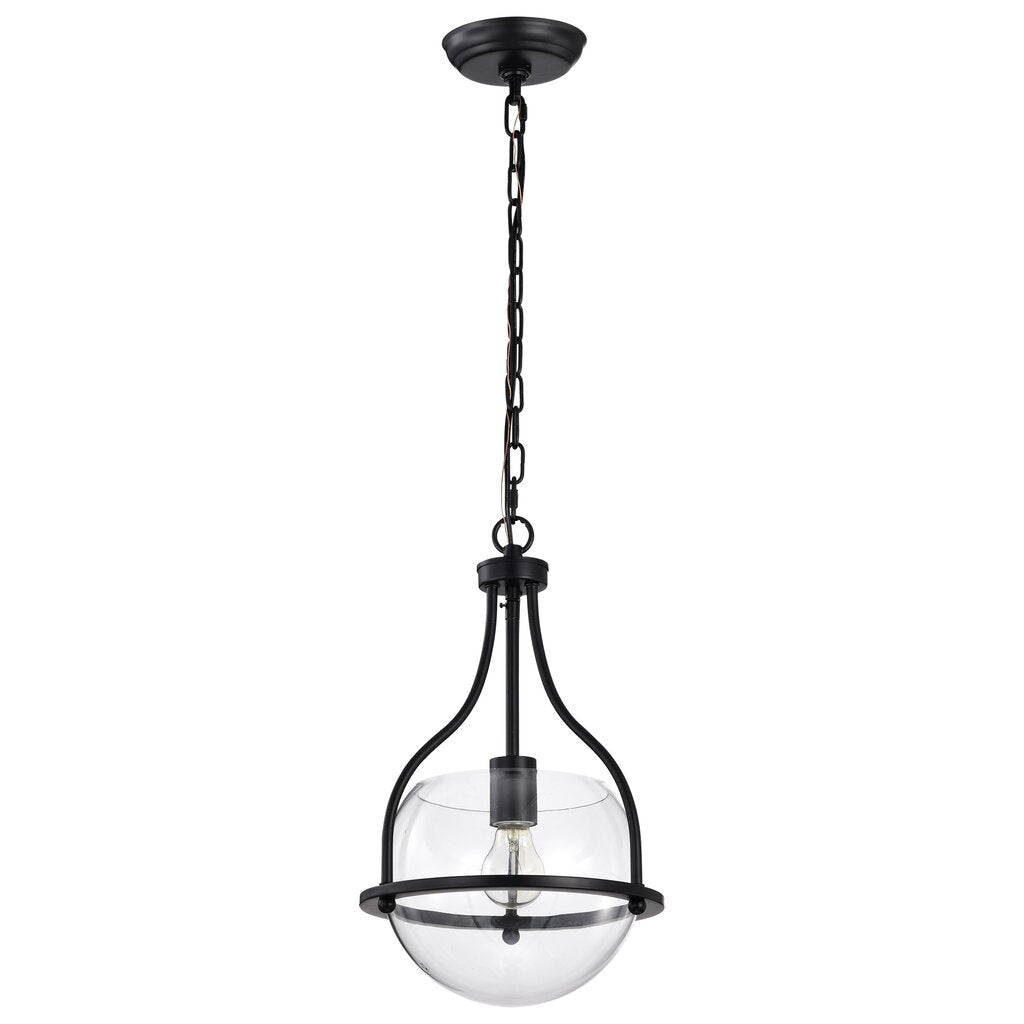 Satco 60-7817 Fixture Amado 1 Light Pendant - 10 Inches Matte Black