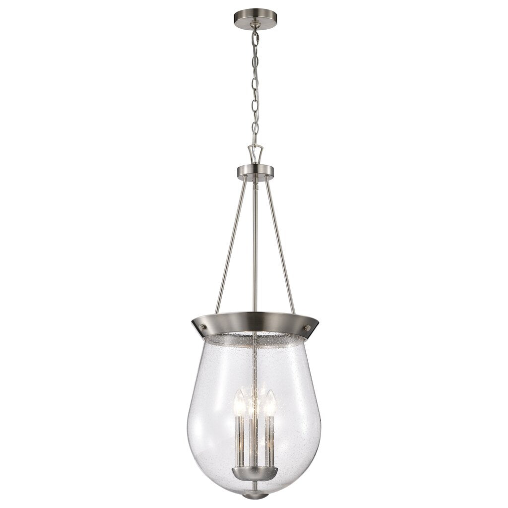 Satco 60-7805 Fixture Boliver 3 Light Pendant - 14 Inches Brushed