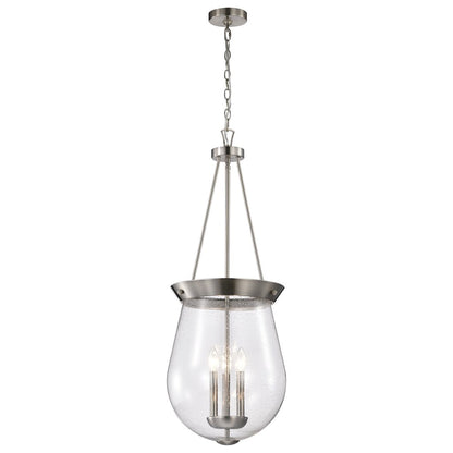Satco 60-7805 Fixture Boliver 3 Light Pendant - 14 Inches Brushed