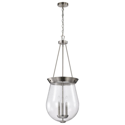 Satco 60-7805 Fixture Boliver 3 Light Pendant - 14 Inches Brushed
