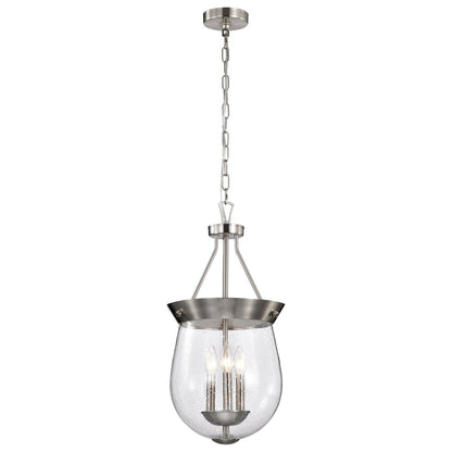 Satco 60-7802 Fixture Boliver 3 Light Pendant - 11 Inches Brushed