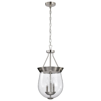 Satco 60-7802 Fixture Boliver 3 Light Pendant - 11 Inches Brushed