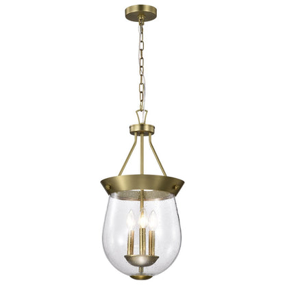 Satco 60-7801 Fixture Boliver 3 Light Pendant - 11 Inches Vintage