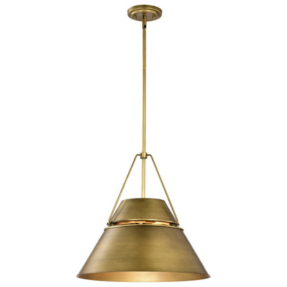 Satco 60-7778 Fixture Adina 3 Light Large Pendant - Natural Brass