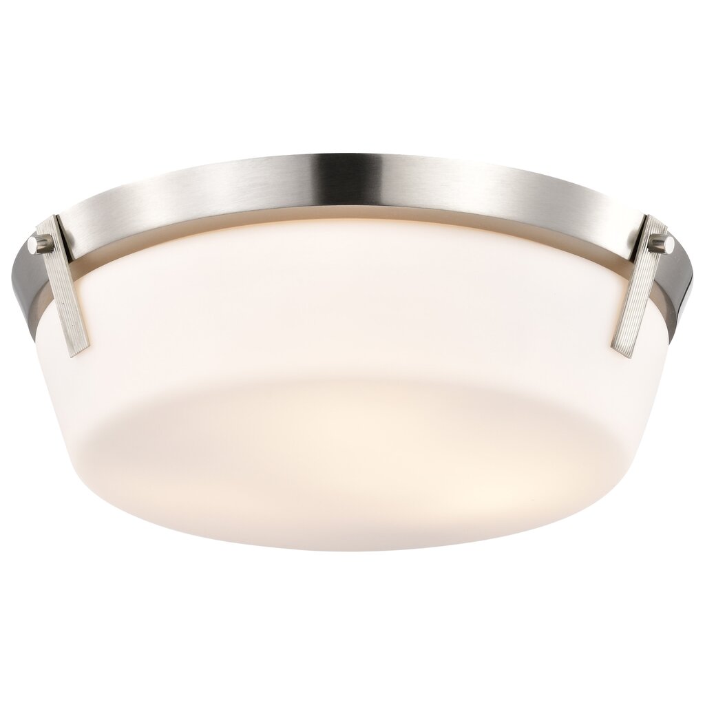 Satco 60-7760 Fixture Rowen 3 Light Flush Mount - Brushed Nickel