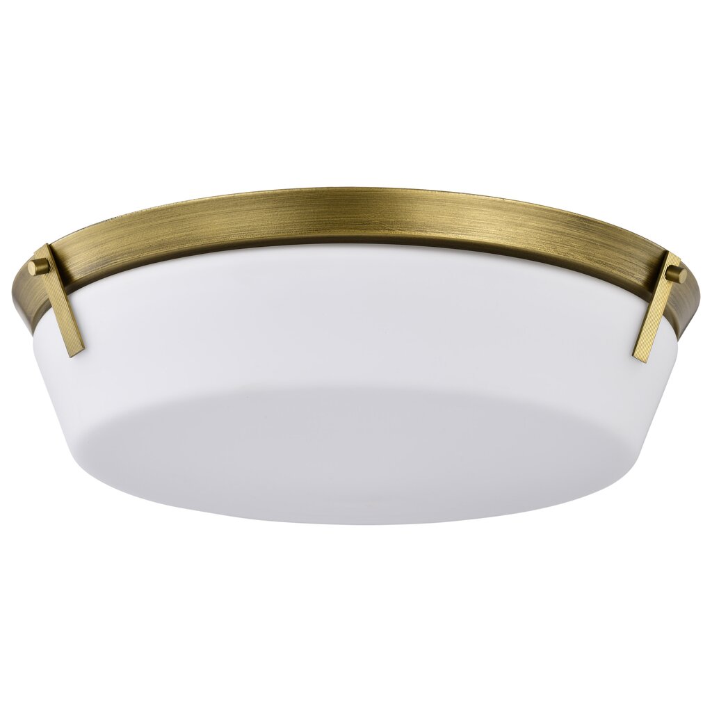 Satco 60-7751 Fixture Rowen 4 Light Flush Mount - Natural Brass Finish