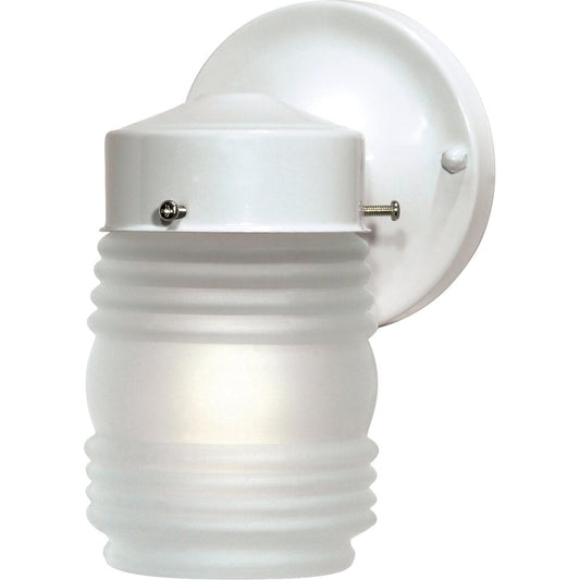 Satco 60-6109 Fixture 1 Light - 6 in. Porch Wall Mason Jar with