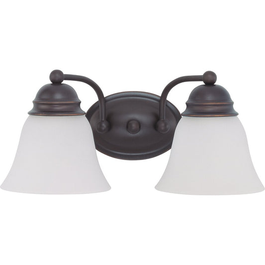 Satco 60-6086 Fixture Empire - 2 Light 15 in. Vanity with Frosted