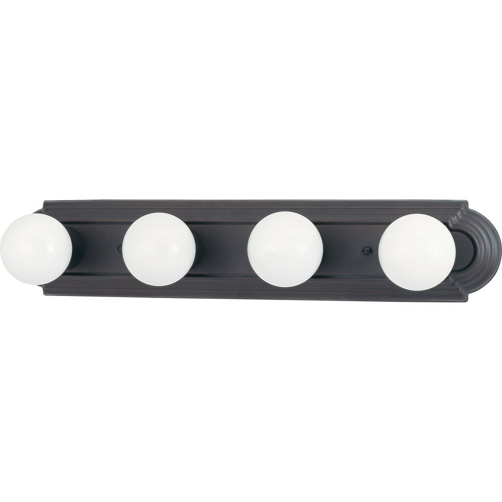 Satco 60-6081 Fixture 4 Light - 24 in. Vanity Racetrack Style Color