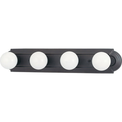 Satco 60-6081 Fixture 4 Light - 24 in. Vanity Racetrack Style Color