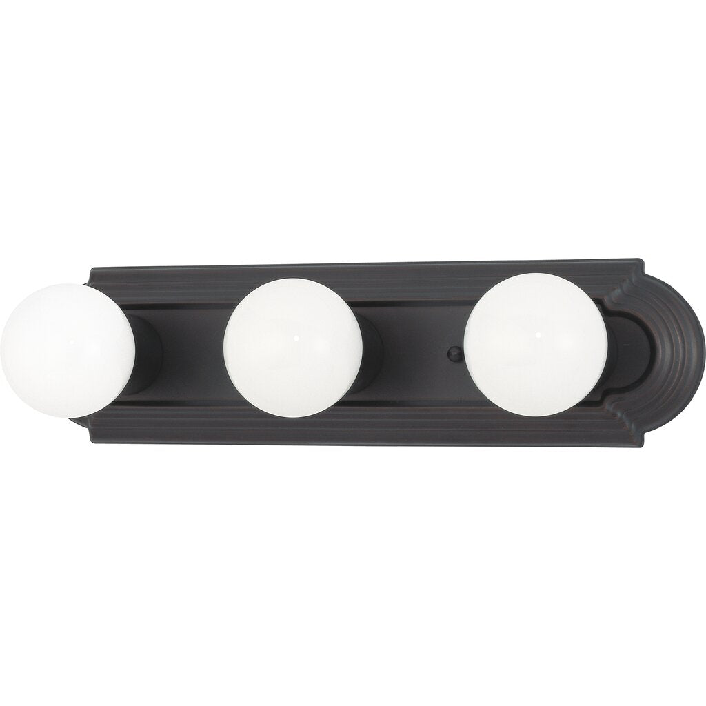 Satco 60-6080 Fixture 3 Light - 18 in. Vanity Racetrack Style Color