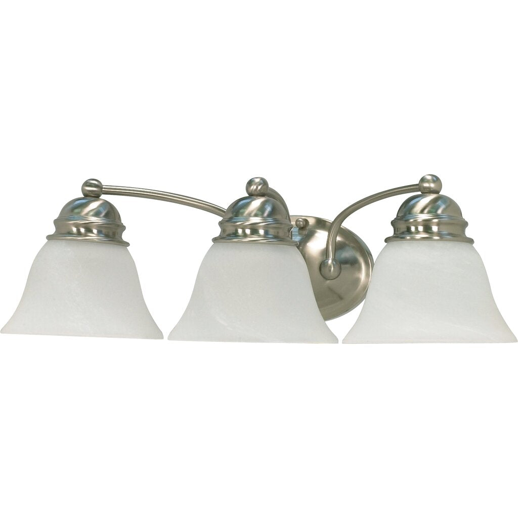 Satco 60-6079 Fixture Empire - 3 Light 21 in. Vanity with Alabaster