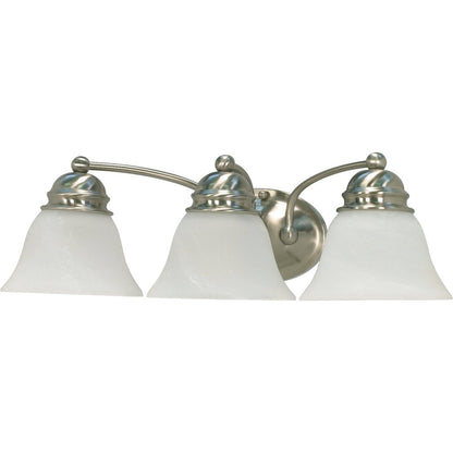 Satco 60-6079 Fixture Empire - 3 Light 21 in. Vanity with Alabaster