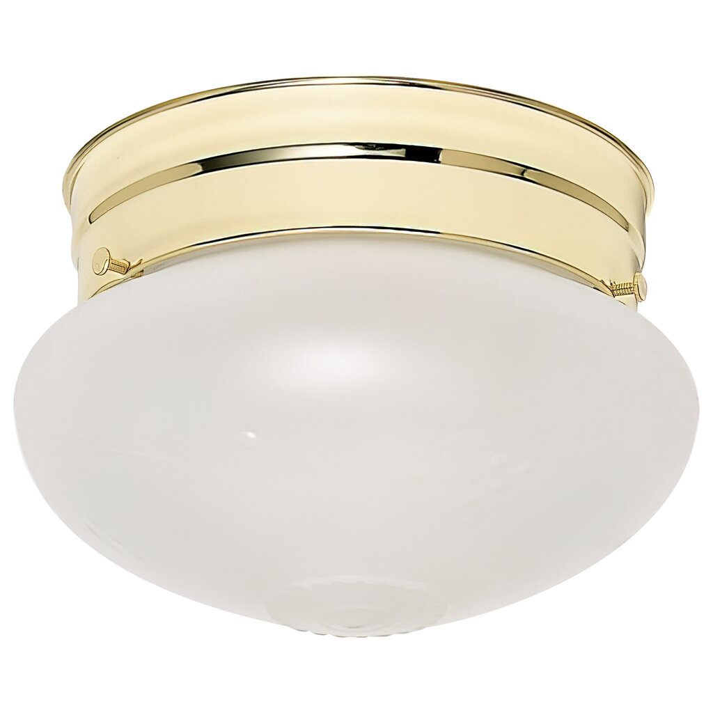 Satco 60-6030 Fixture 1 Light - 6 in. Flush Mount Small Frosted Grape