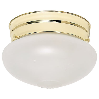 Satco 60-6030 Fixture 1 Light - 6 in. Flush Mount Small Frosted Grape