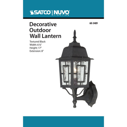 Satco 60-3489 Fixture Banyan - 1 Light 17 in. Outdoor Wall with Clear