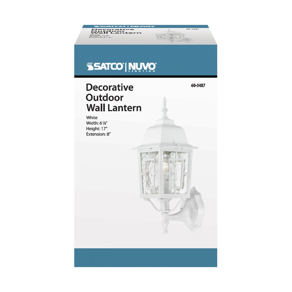 Satco 60-3487 Fixture Banyan - 1 Light 17 in. Outdoor Wall with Clear