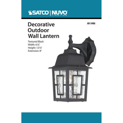 Satco 60-3486 Fixture Banyan - 1 Light 12 in. Outdoor Wall with Clear