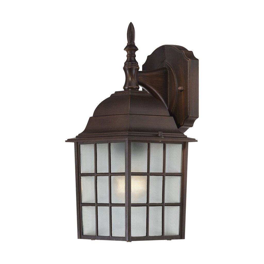 Satco 60-3481 Fixture Adams - 1 Light 14 in. Outdoor Wall with Frosted