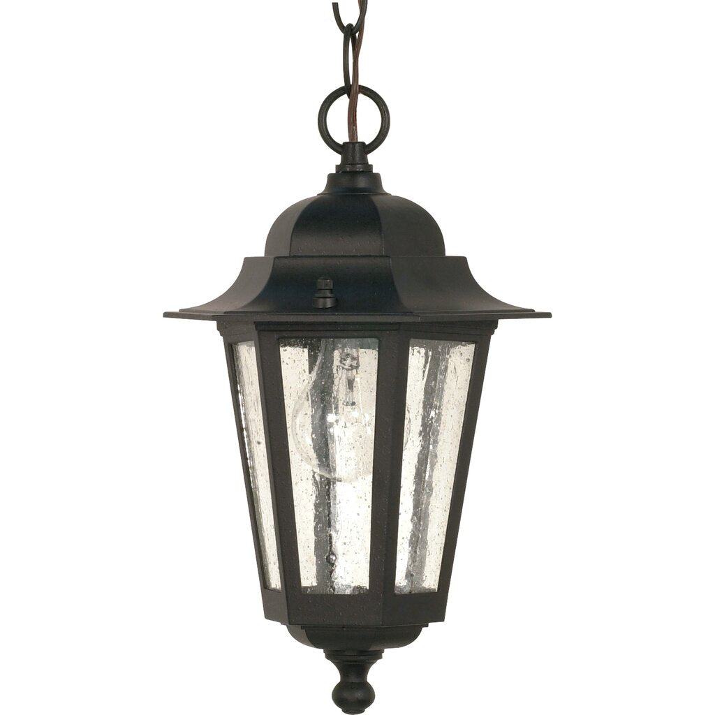 Satco 60-3476 Fixture Cornerstone - 1 Light 13 in. Hanging Lantern