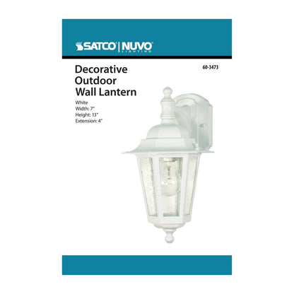Satco 60-3473 Fixture Cornerstone - 1 Light 13 in. Wall Lantern Arm