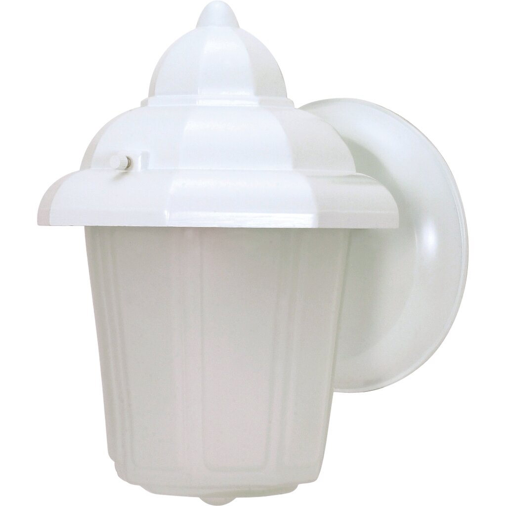 Satco 60-3466 Fixture 1 Light - 8-7/8 in. Wall Lantern Hood with Satin