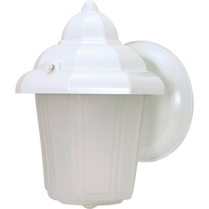 Satco 60-3466 Fixture 1 Light - 8-7/8 in. Wall Lantern Hood with Satin