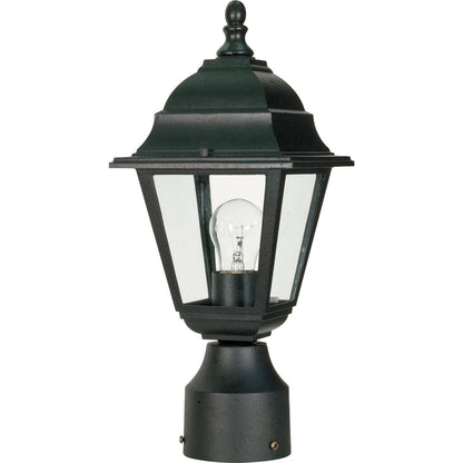 Satco 60-3456 Fixture Briton - 1 Light 14 in. Post Lantern with Clear