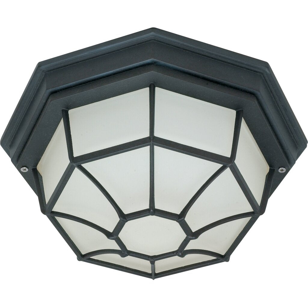 Satco 60-3452 Fixture 1 Light - 12 in. Ceiling Spider Cage Die Cast