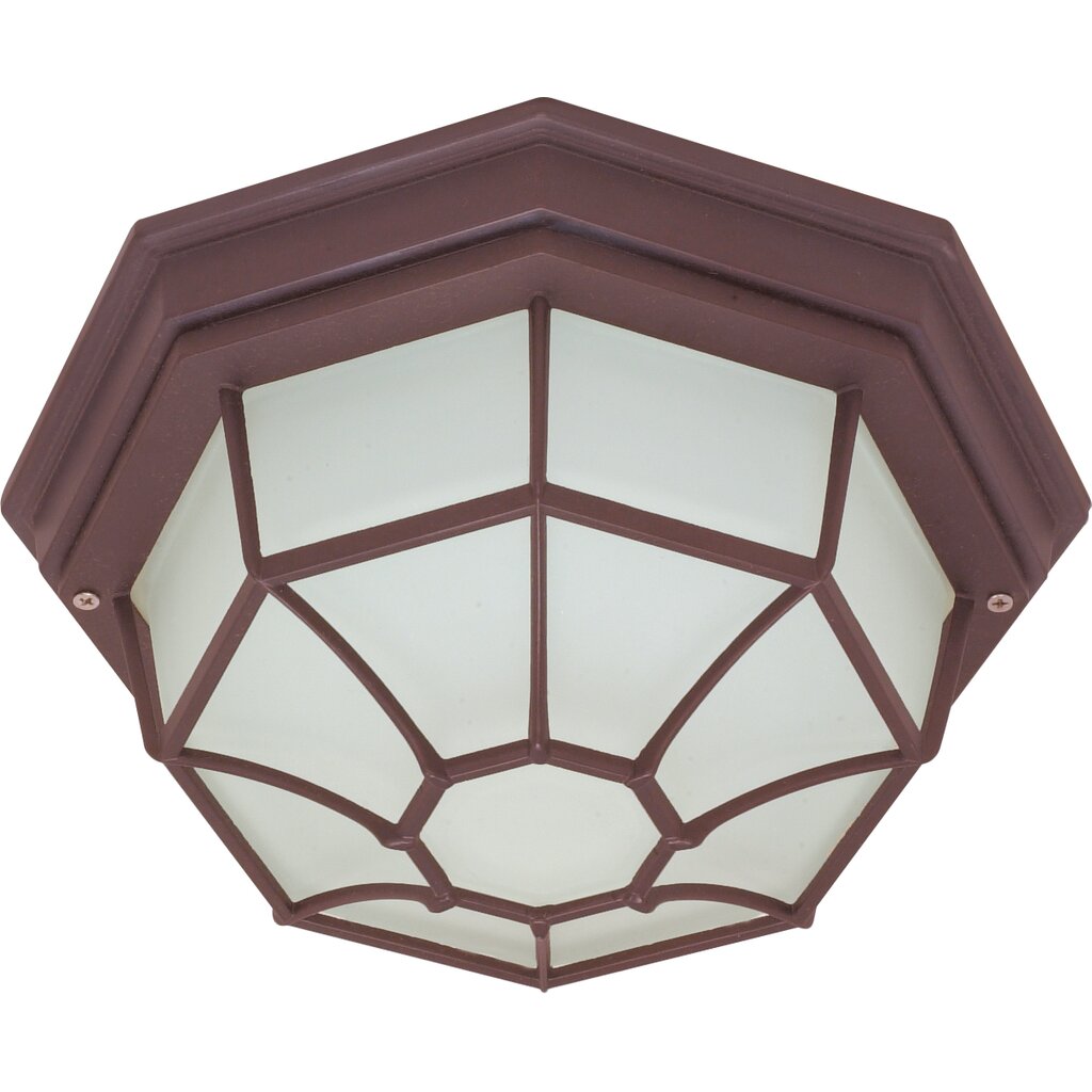 Satco 60-3451 Fixture 1 Light - 12 in. Ceiling Spider Cage Die Cast