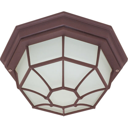 Satco 60-3451 Fixture 1 Light - 12 in. Ceiling Spider Cage Die Cast