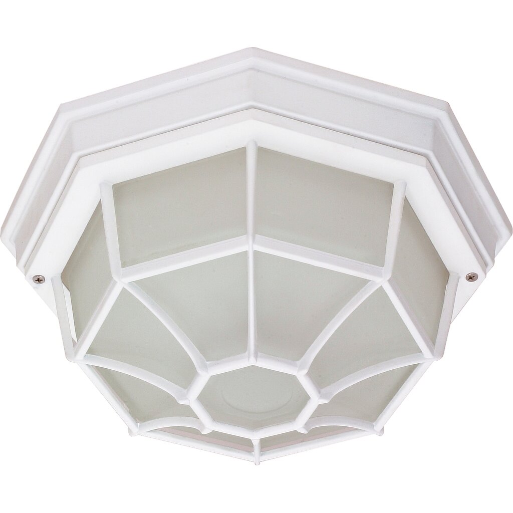 Satco 60-3450 Fixture 1 Light - 12 in. Ceiling Spider Cage Die Cast