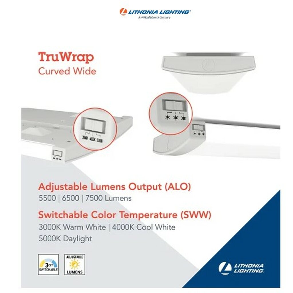 Lithonia TRUW 48 ALO26 CMP 8SWW2 ZT MVOLT 60W LED Wraparound Dimmable
