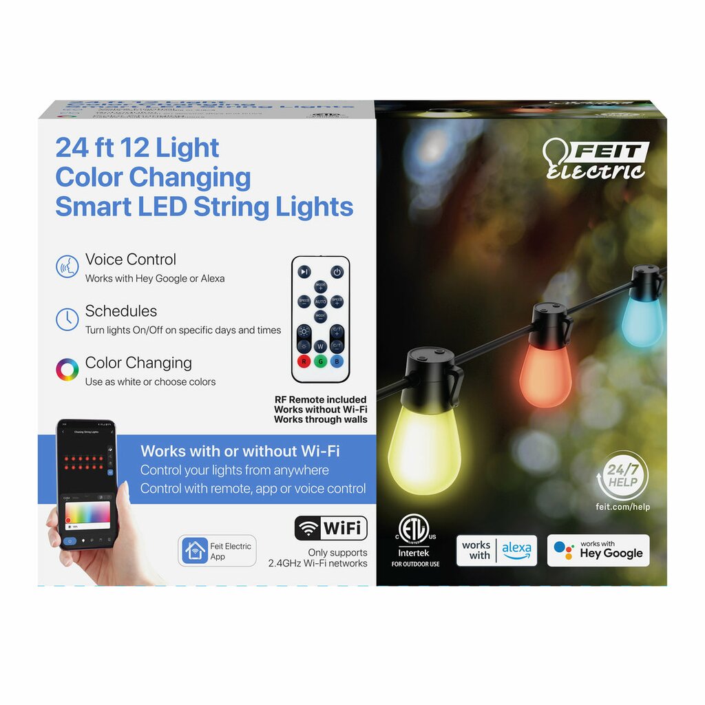 Feit Electric LVSL24-12/RGBW/AG LED Decorative Fixture 24 Ft. Color