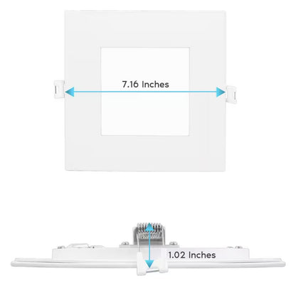 Luxrite LR23747 15W LED Dimmable Fixture 6" MINI PANEL SQUARE 5CCT