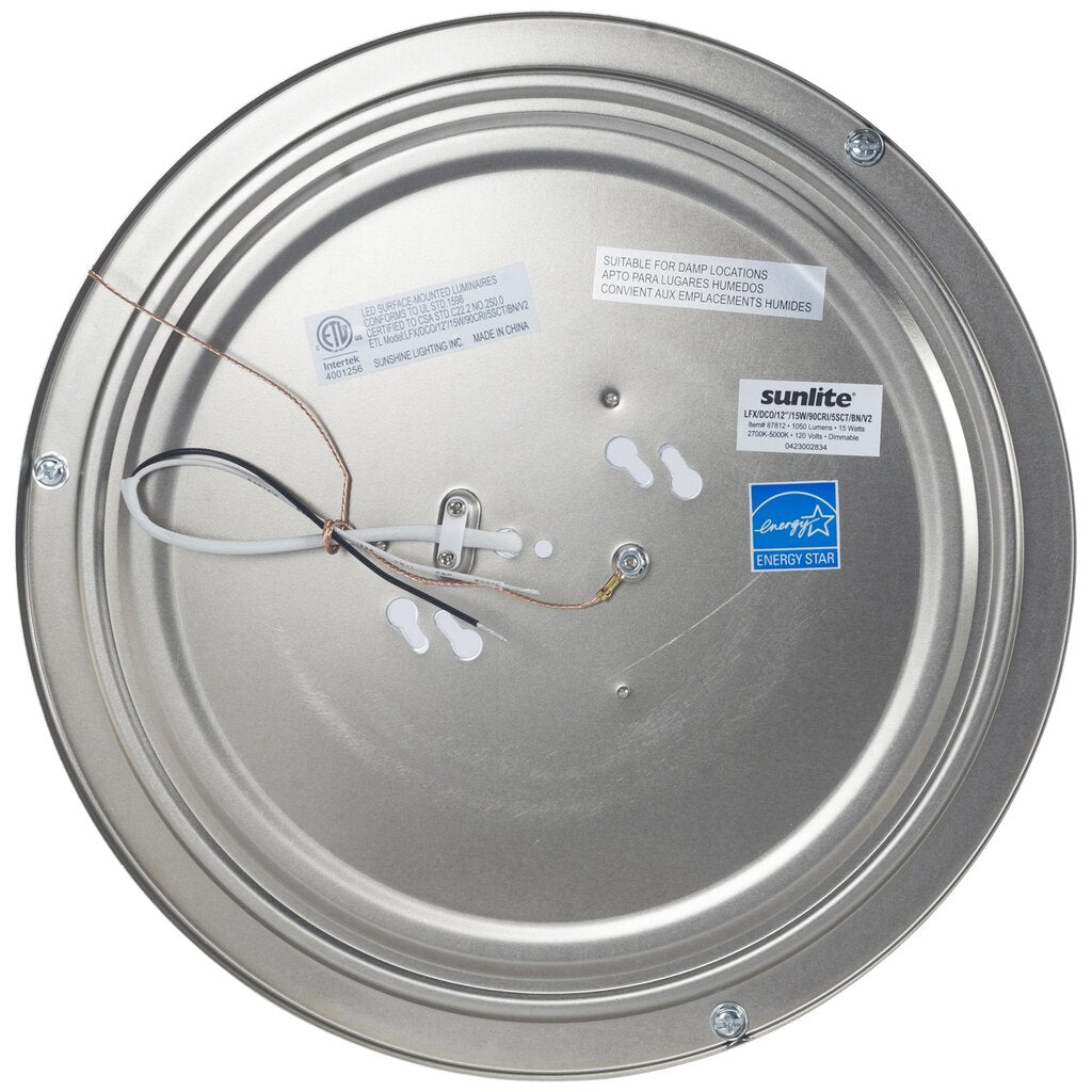Sunlite 87812-SU 21W LED Ceiling Double Ring Dimmable Fixture