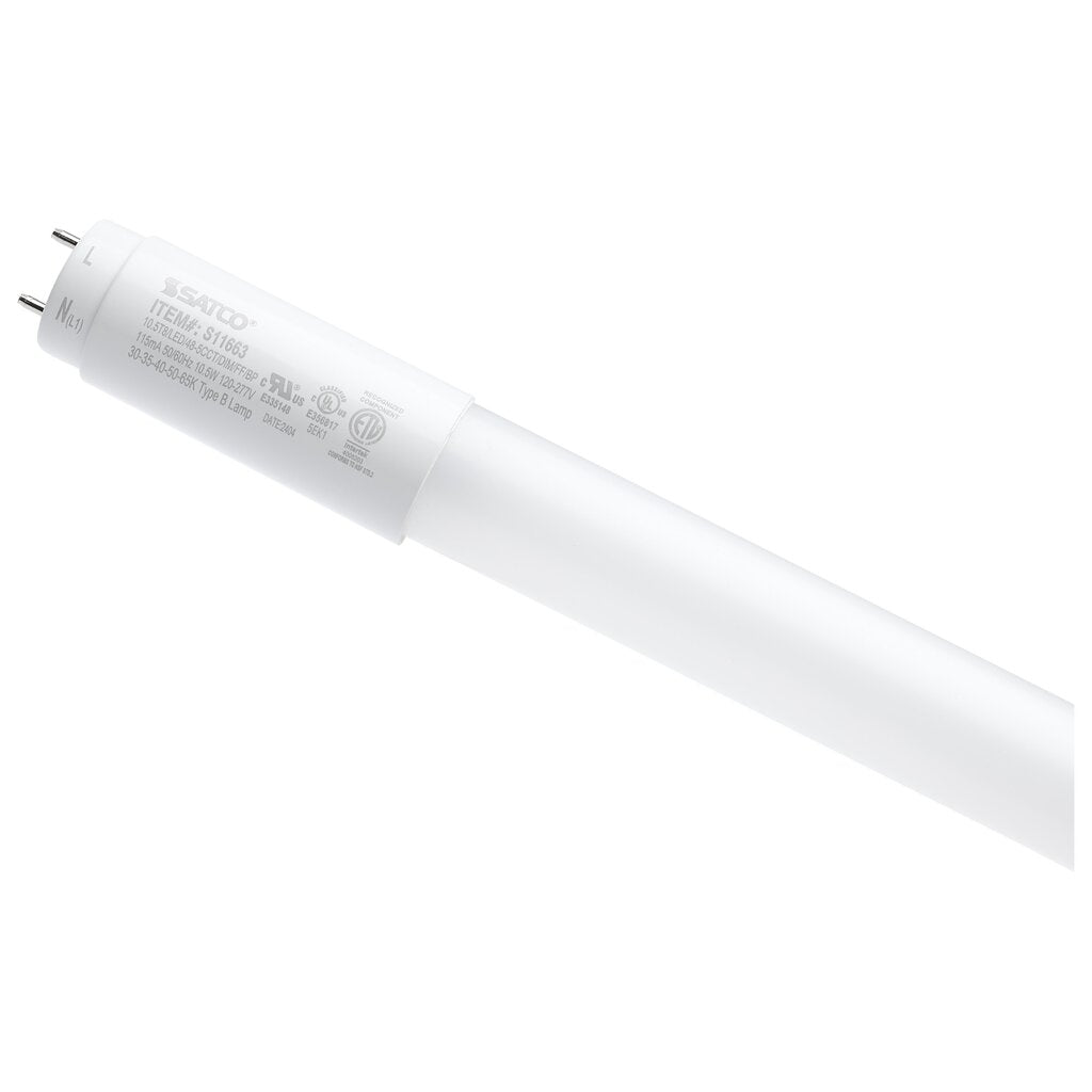25 pack - Satco S11663 10.5W T8 LED Light Bulb