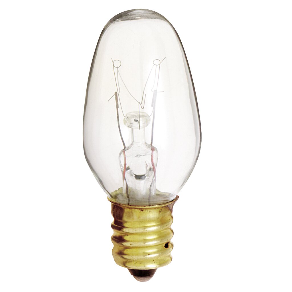 48 pack - SATCO S4725 7W C7 Incandescent Light Bulb