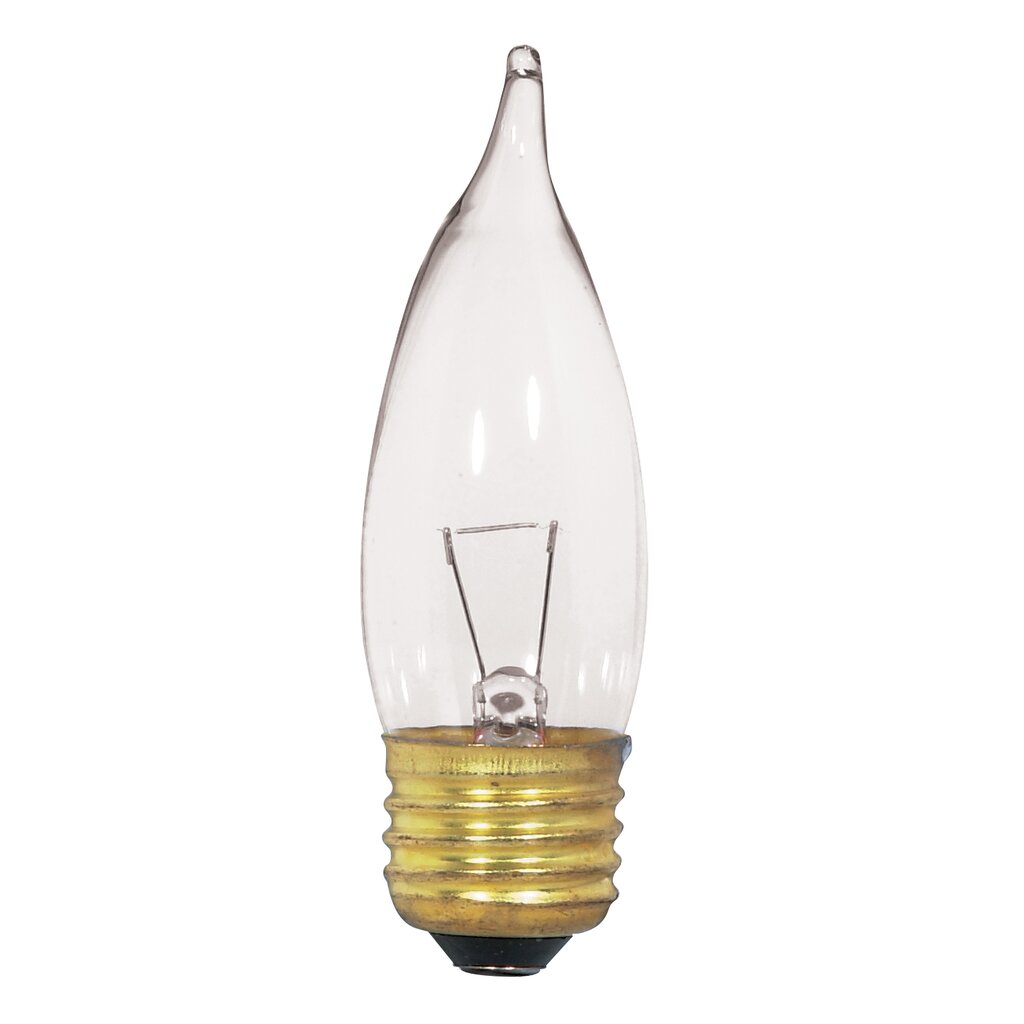 500 pack - SATCO S3869 25W CA10 Incandescent Light Bulb