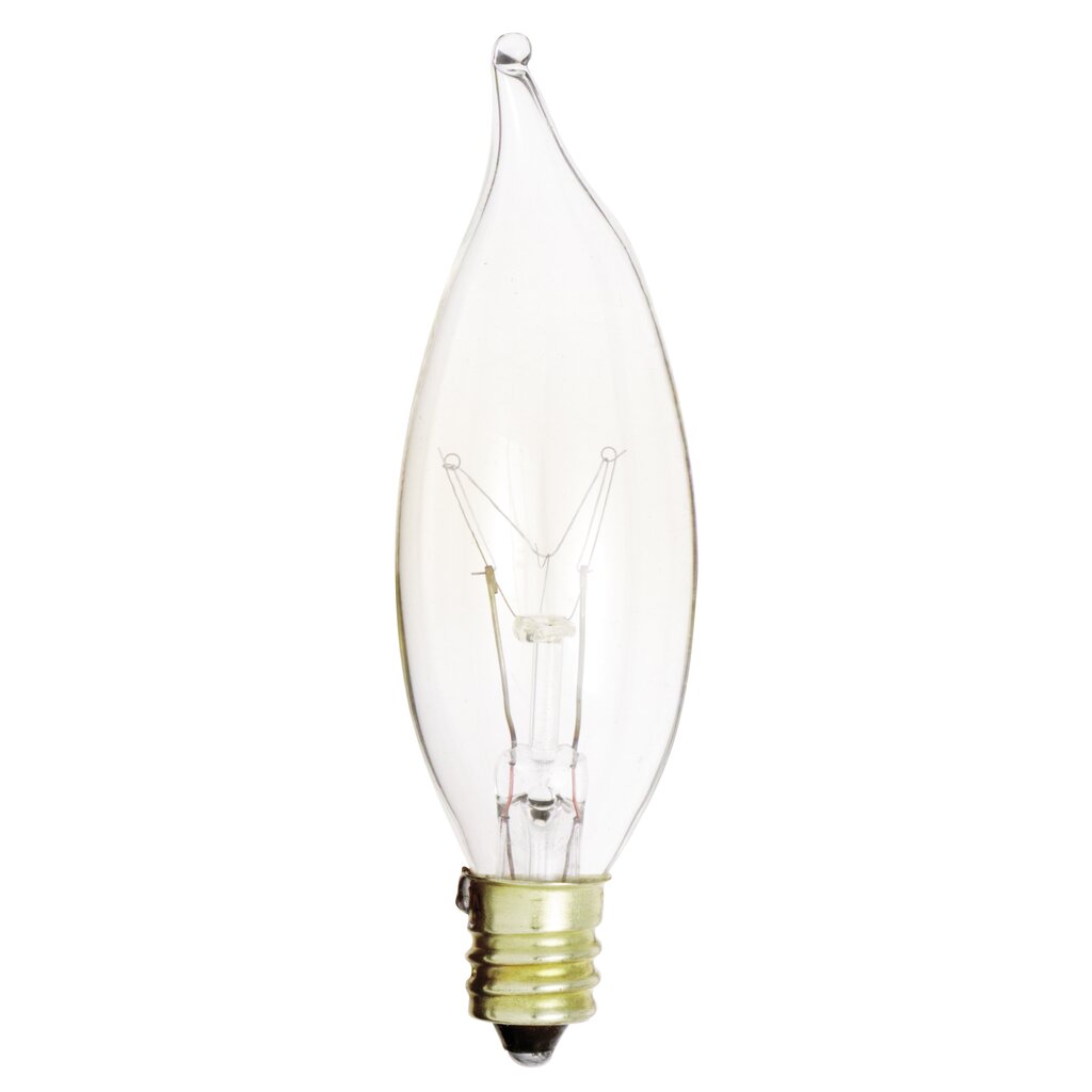 120 pack - SATCO S3773 15W CA8 Incandescent Light Bulb